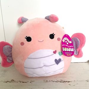 Maribel Butterfly Squishmallow 8” heart embroidery